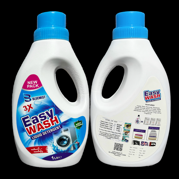 Bluemist Easy Wash Liquid Detergent 1 Ltr